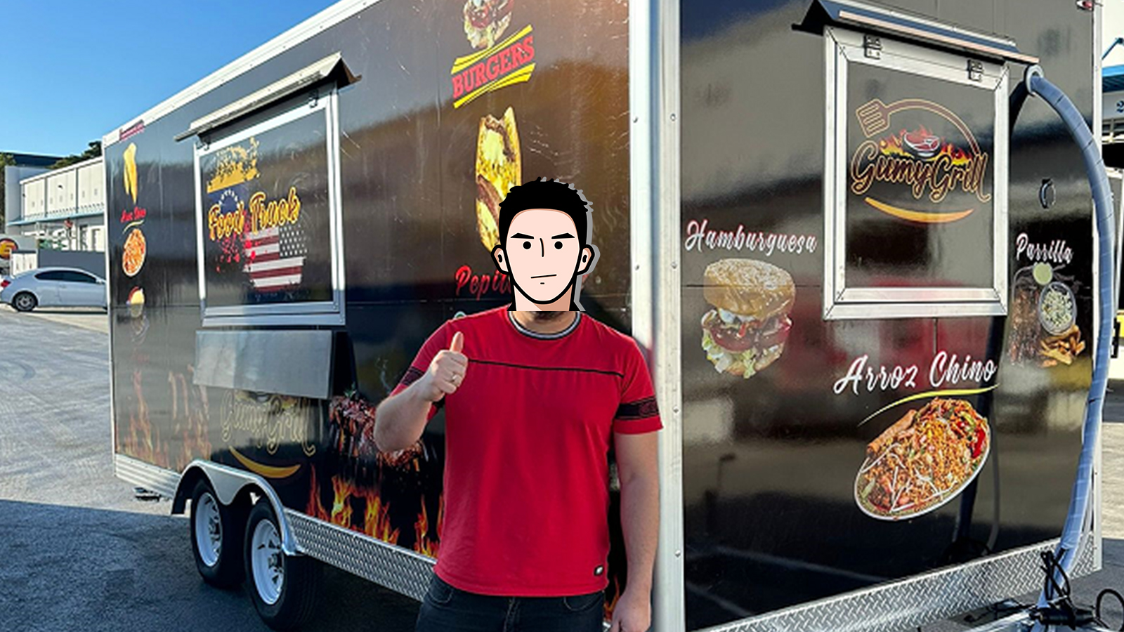 USA မှ Food Trucks ပုံများ။