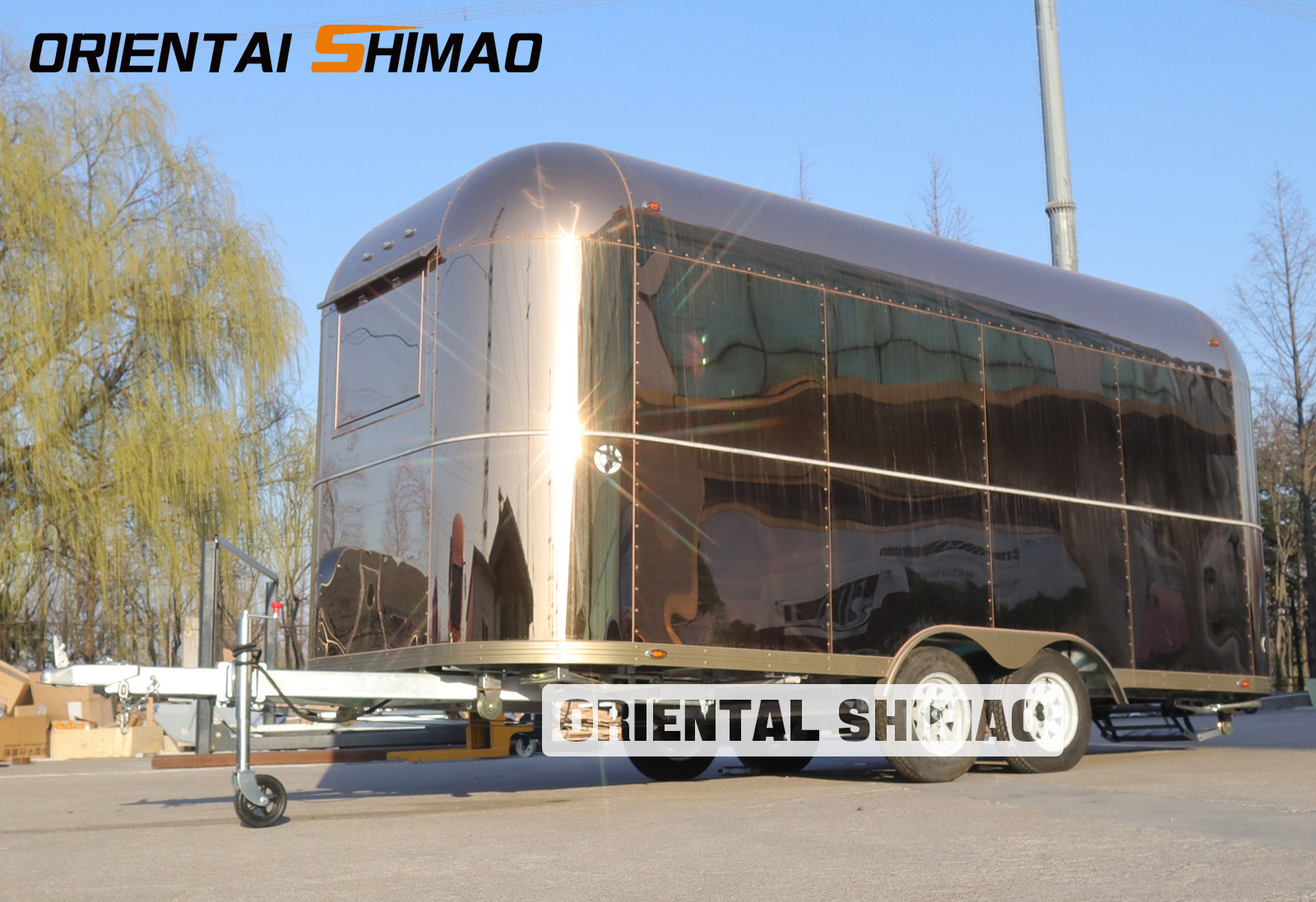 ဇိမ်ခံပစ်လွှတ်မှု- Rose Gold Stainless Steel Breeze Food Truck