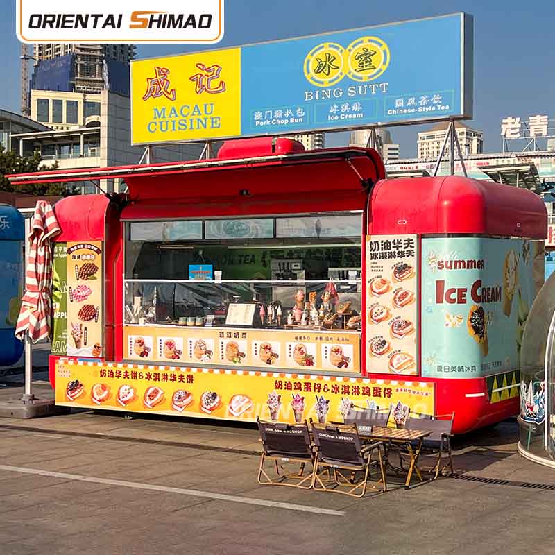 Dessert Cart Mobile Kitchen Street Food Cart Catering Food Trailer Food Truck